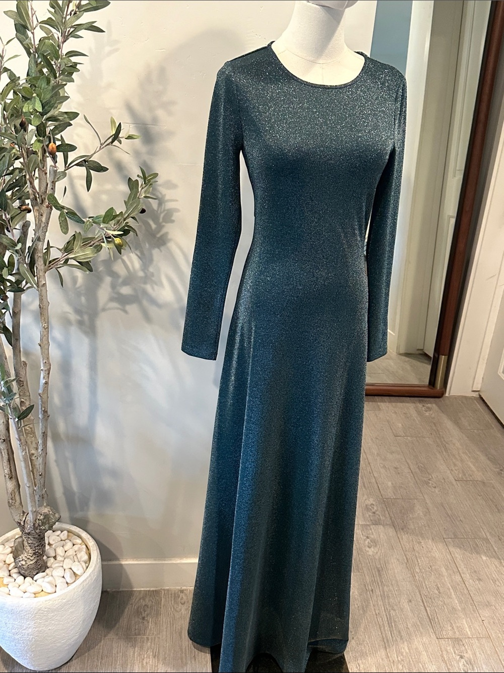 Reformation Kori Knit Dress in Mermaid Sparkle New! - Picture 7 of 11
